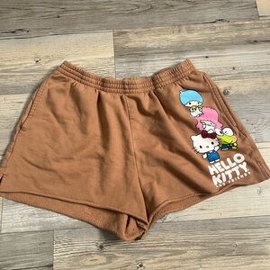 Hello Kitty Brown Shorts, active wear, lounge wear